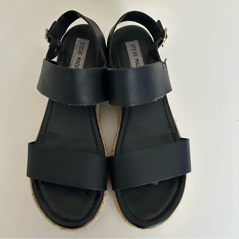 Steve Madden Catia wspaseillw leathwe sandals 8.5